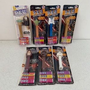 Set of Seven New Sealed Star Wars PEZ Collection